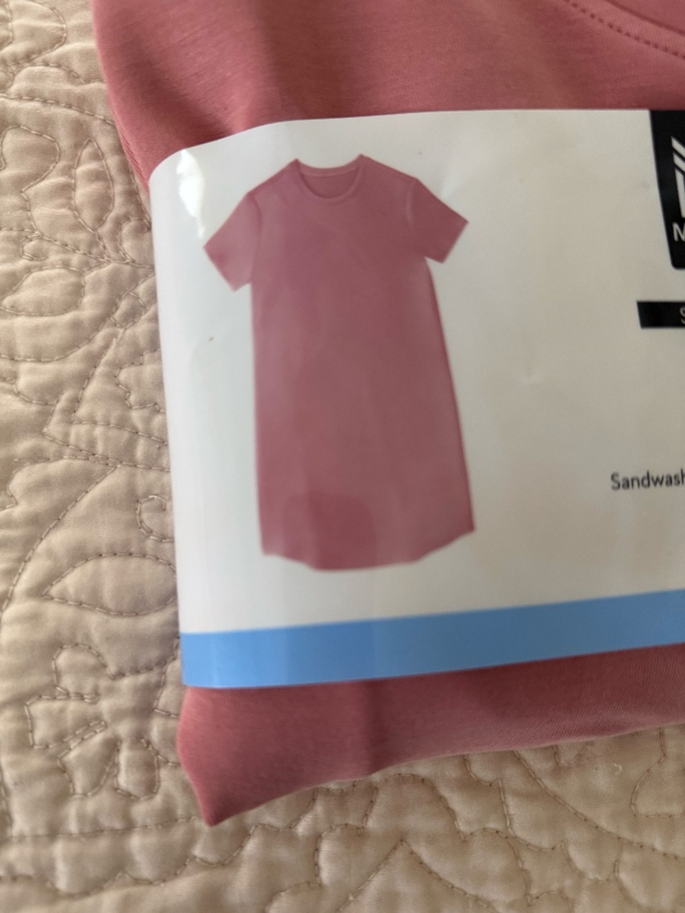 NWT Member's Mark Sandwash Short Sleeve Dress with Pockets size L